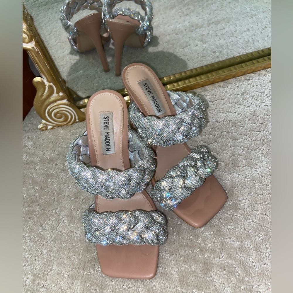 Steve Madden Kenley rhinestone heels size 6.5
